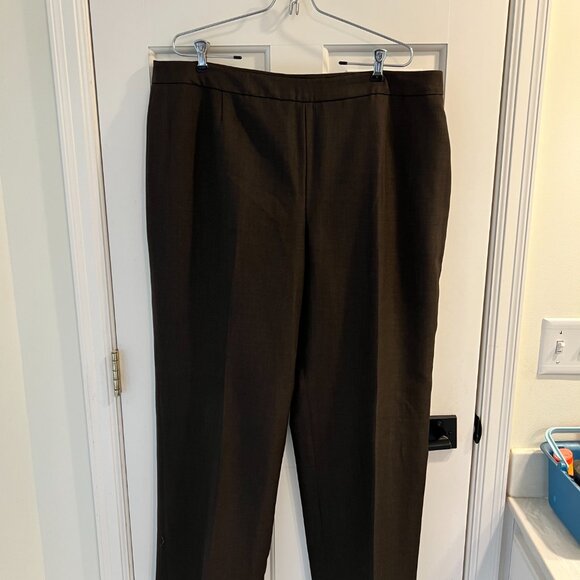 Suit Studio Dark Brown Heathered Pant Suit – Jacket 18 / Pants 18 - Picture 5 of 16